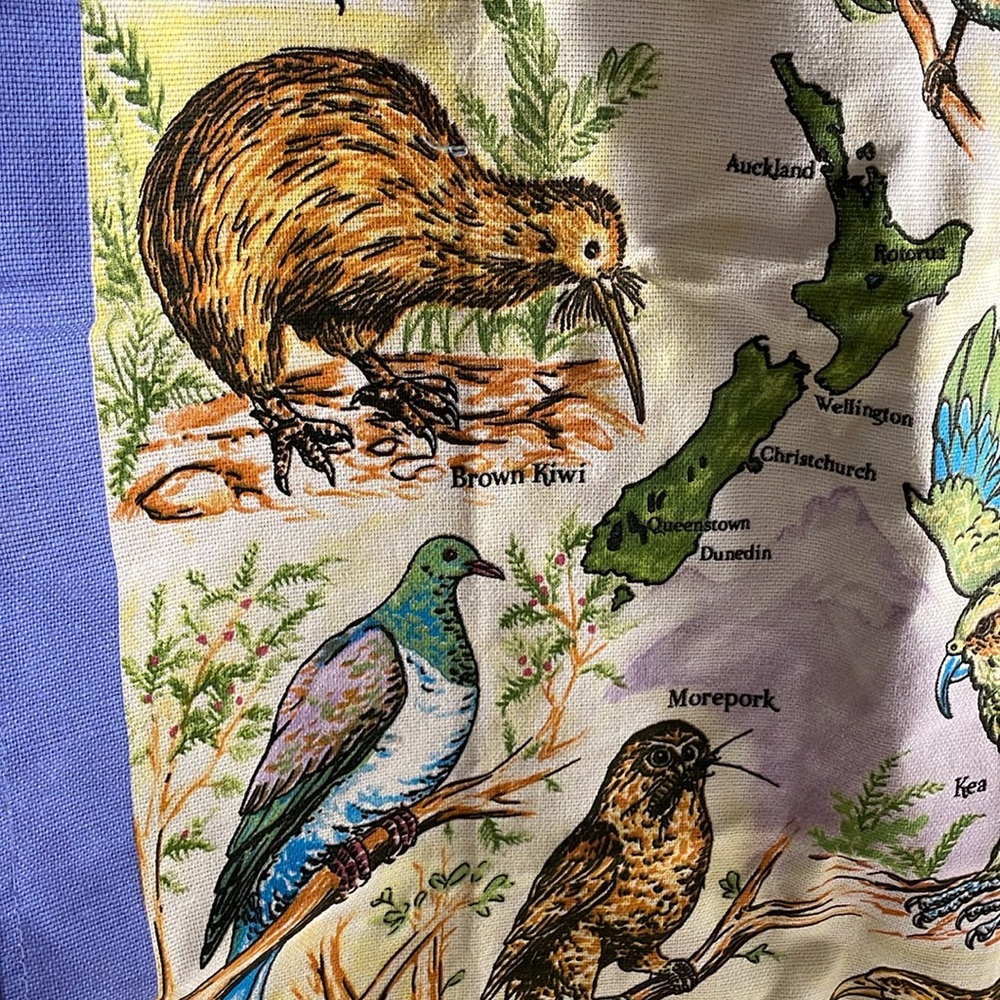 Vintage Birds of New Zealand Tea Towel - Picture 6 of 6
